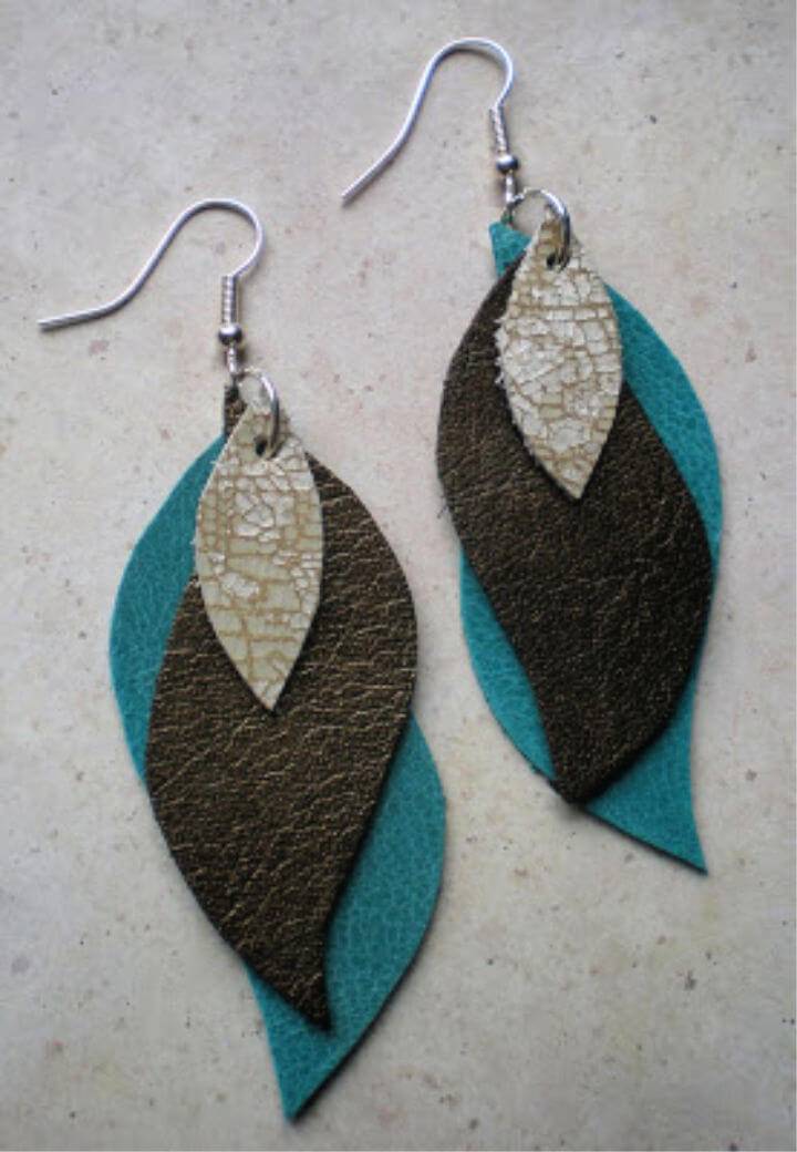 Quick and Easy DIY Leather Earrings