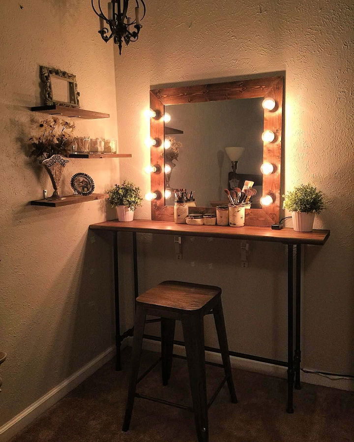 Homemade Makeup Vanity Mirror Saubhaya Makeup