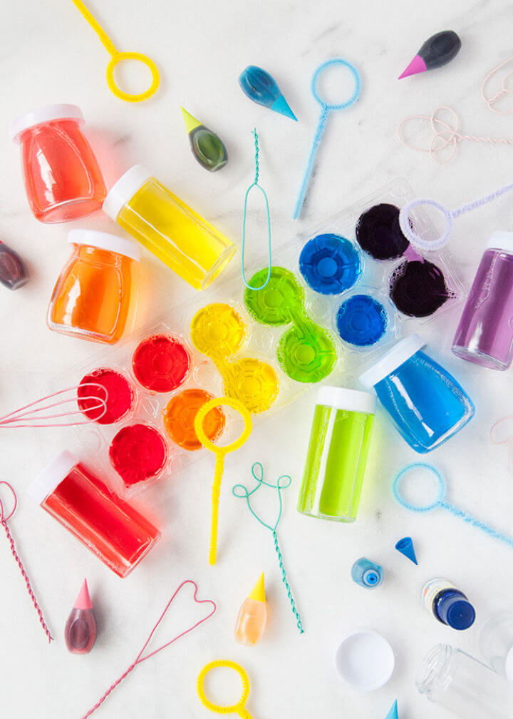 DIY Scented Rainbow Bubbles