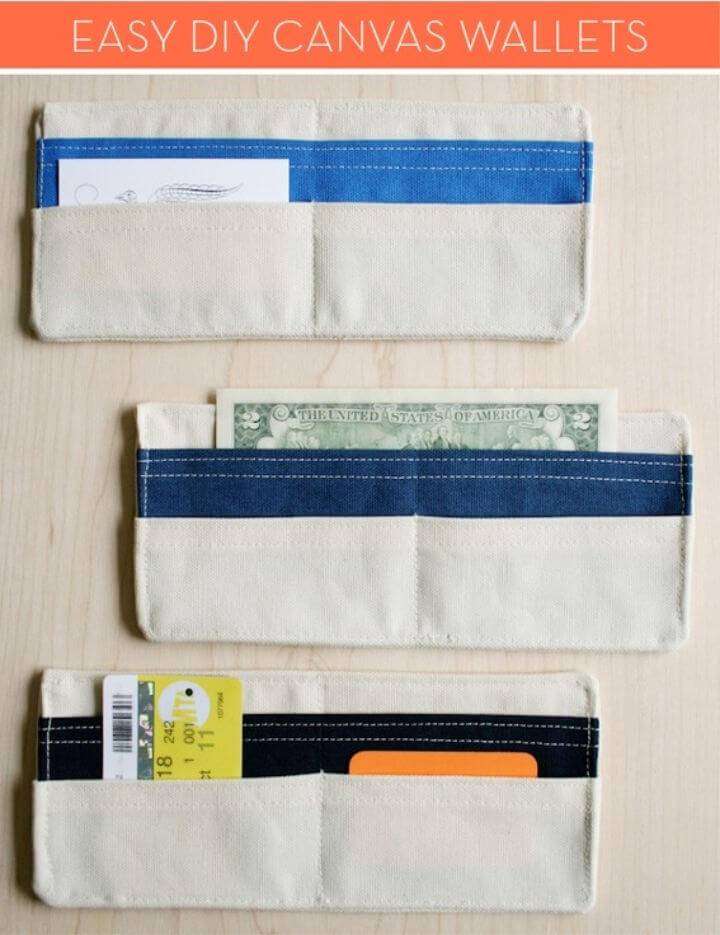 Simple DIY Canvas Wallet
