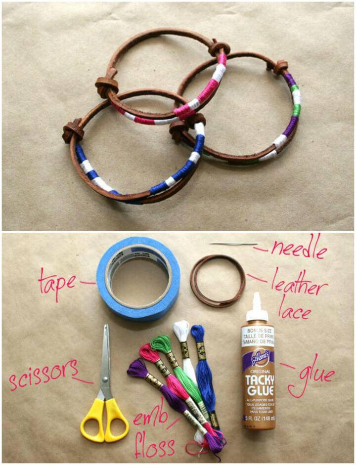 Simple DIY Leather Friendship Bracelets