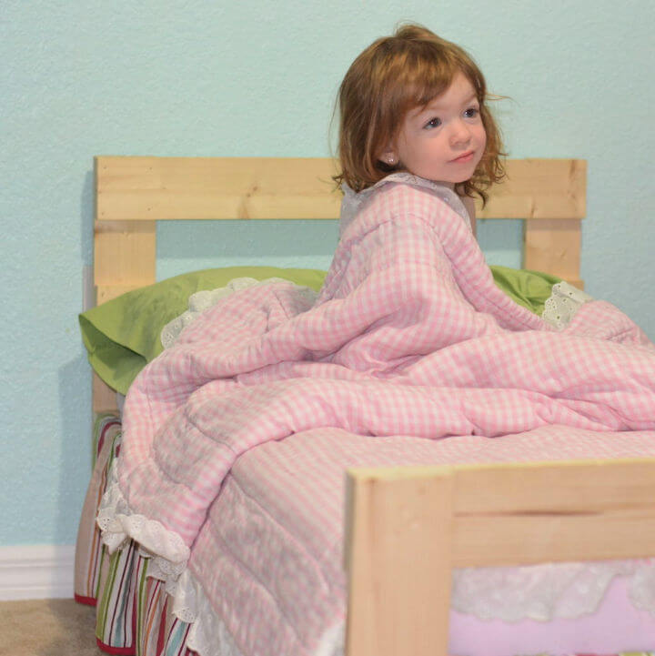 Simple Stylish DIY Toddler Bed for Under 40