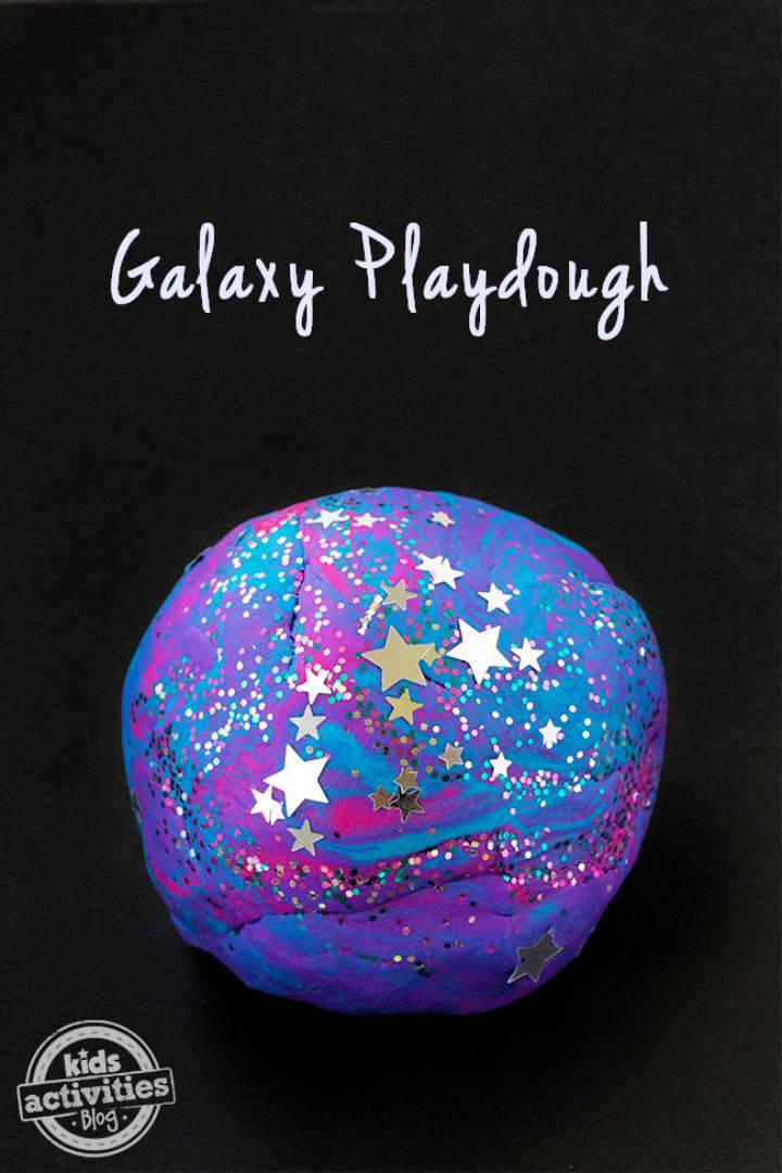 Simple to Make Galaxy Playdough
