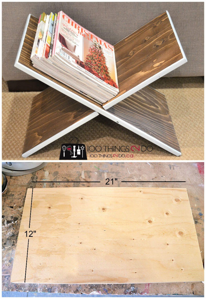 Super Easy DIY Magazine Rack