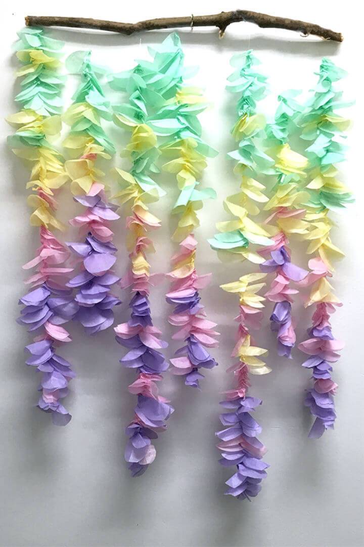 Tissue Paper Flower Garland
