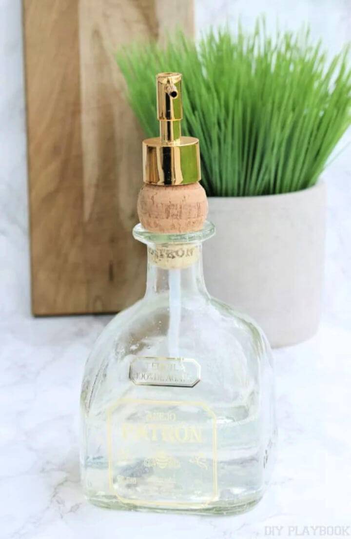 Turn an Old Alcohol Bottle Into Soap Dispenser