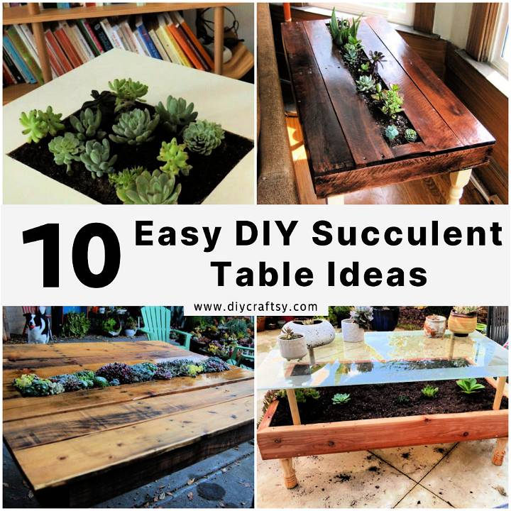 diy succulent table ideas