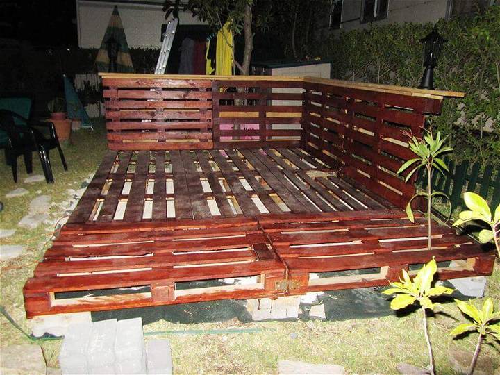 planning the raised wood platform and sectional walls