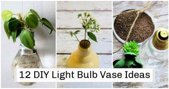 12 DIY Light Bulb Vase Ideas