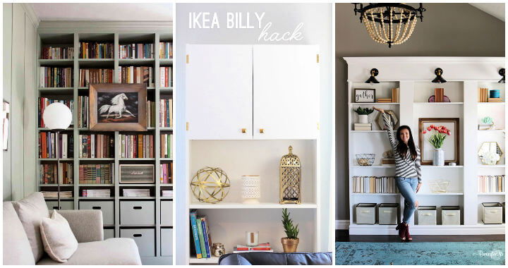 25 Best Ikea Billy Bookcase Hacks 100 Free Plans