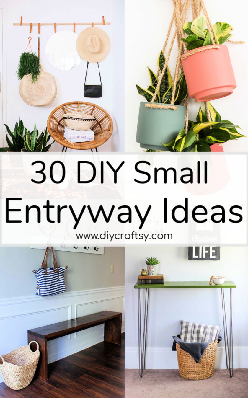 30 DIY Small Entryway Ideas