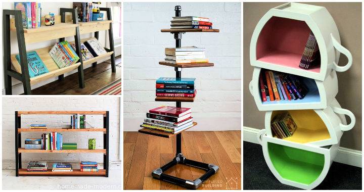 30 Homemade Bookshelf Ideas You Can, How To Build A Free Standing Bookcase