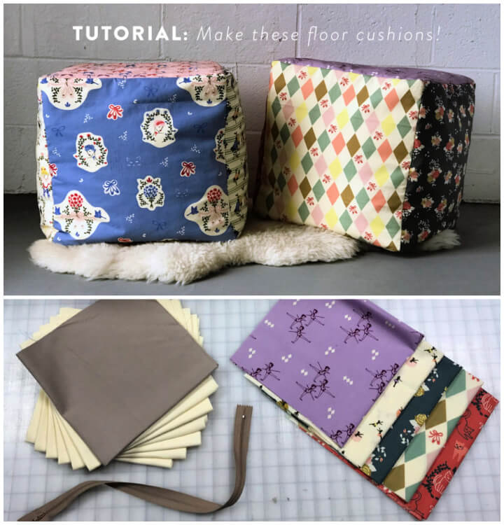 Adorable DIY Floor Pillow