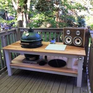 10 Diy Big Green Egg Table Plans - Easy Grill Table Plans