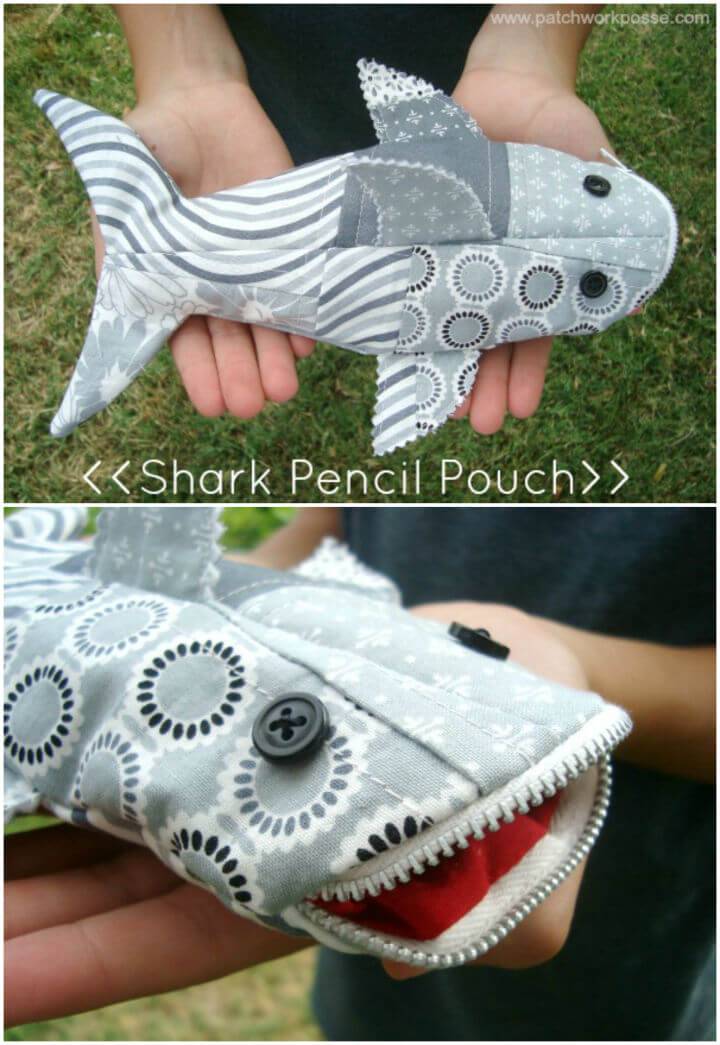 Amazing DIY Shark Pencil Pouch
