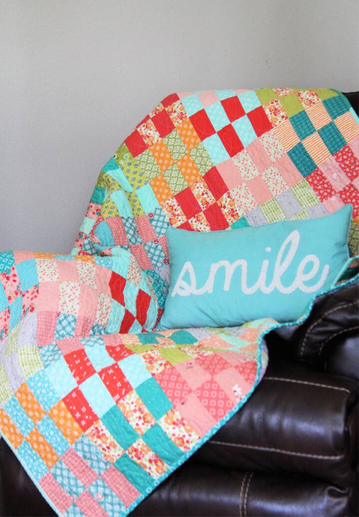 Awesome DIY Jelly Roll Stash Buster Quilt