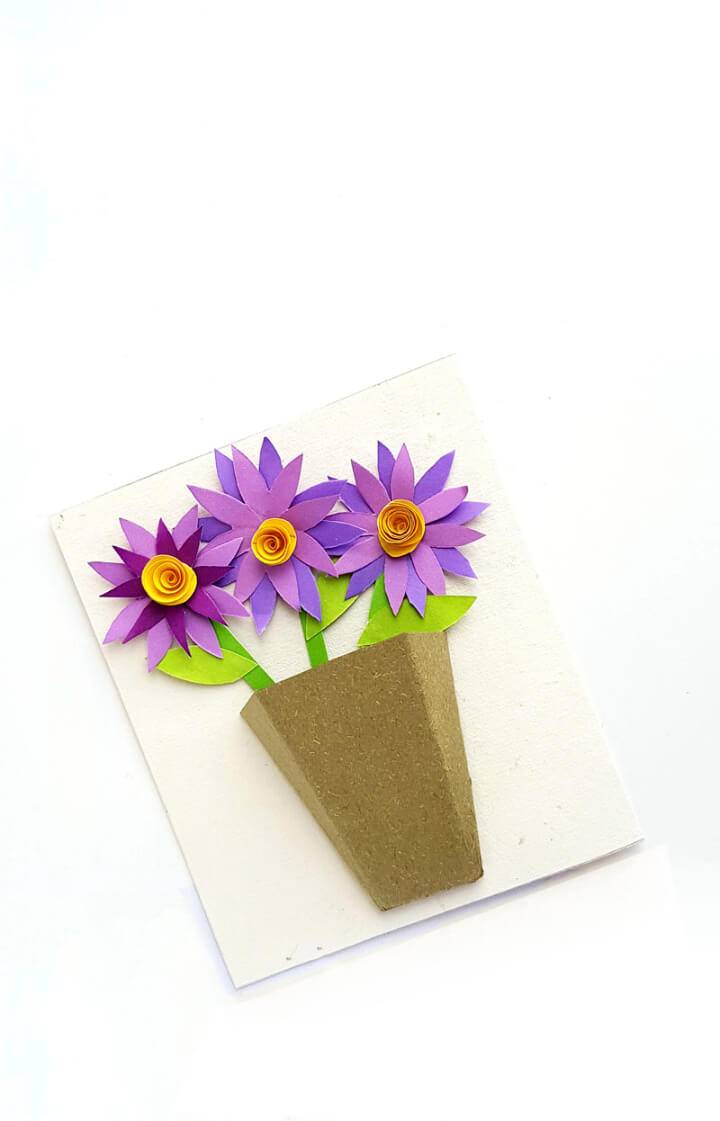 Beautiful DIY 3D Flower Bouquet