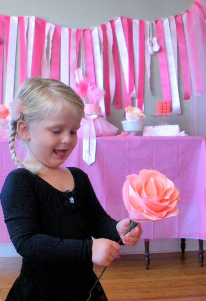 Beautiful DIY Crepe Paper Flower