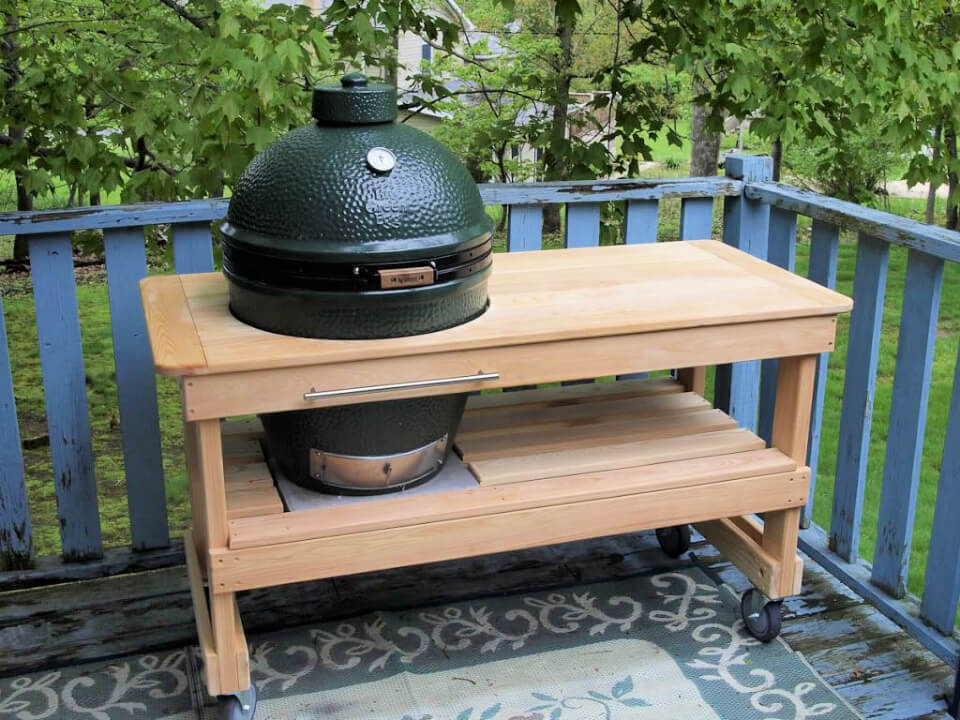 Big Green Egg Cypress Table