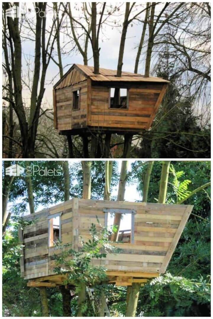 Build Your Own Pallet Tree House