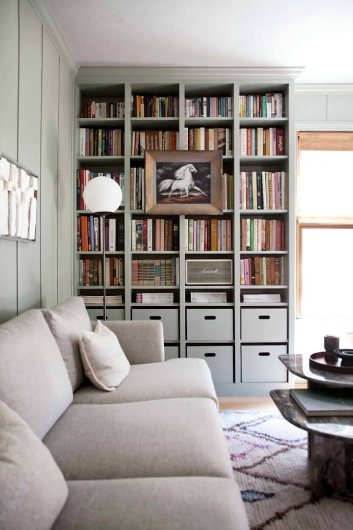 25 Best IKEA Billy Bookcase Hacks (100Free Plans) DIY Crafts