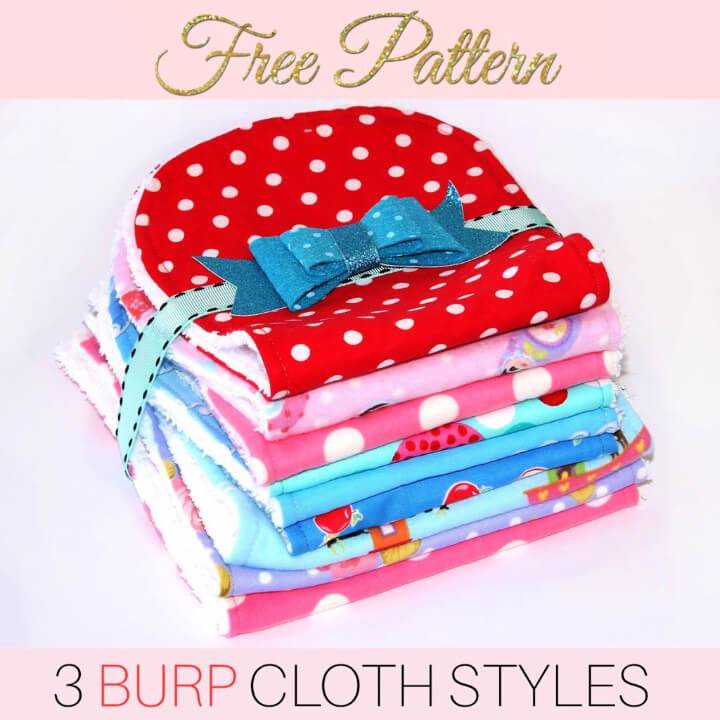 Burp Cloth Pattern for 3 Styles