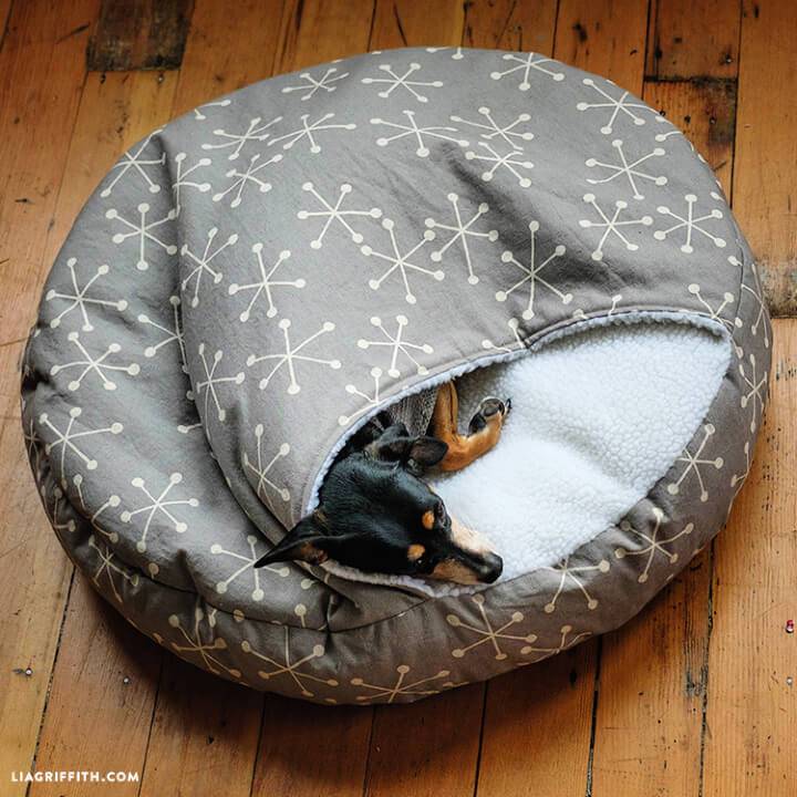 Burrow Dog Bed Free Sewing Pattern
