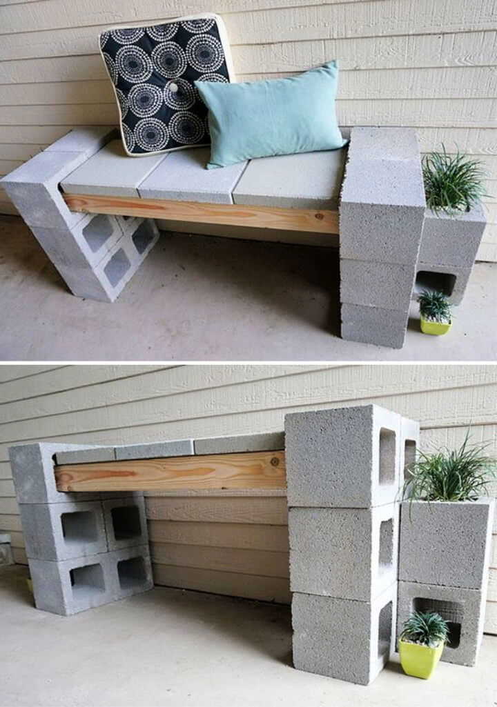 Cinder Block Bench