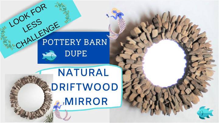 Coastal Farmhouse Driftwood Mirror
