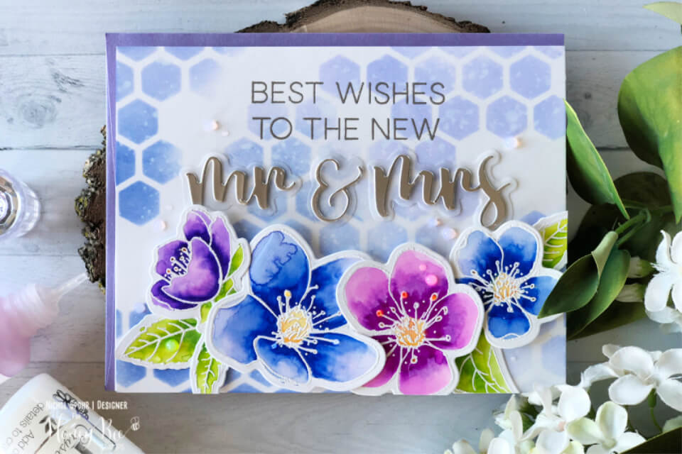 Create Bright Watercolor Flower Card