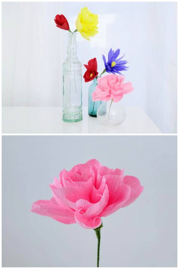 Create Crepe Paper Flowers