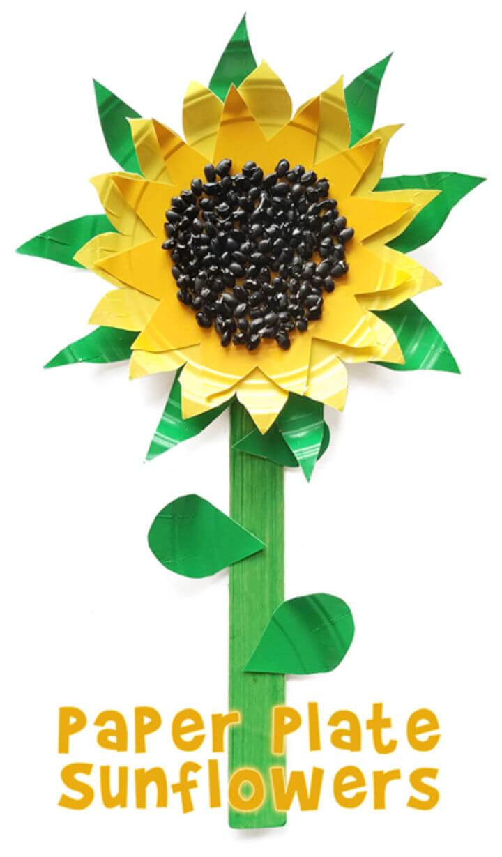 Create a Sunflower Paper Plate Craft