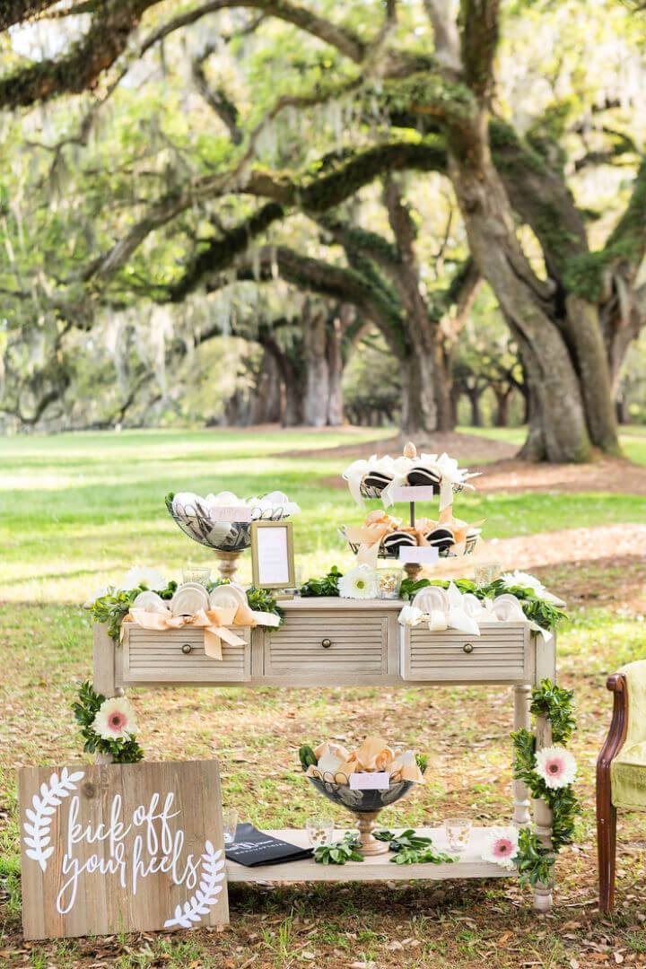 Create a Wedding Shoe Bar With Rescue Flats
