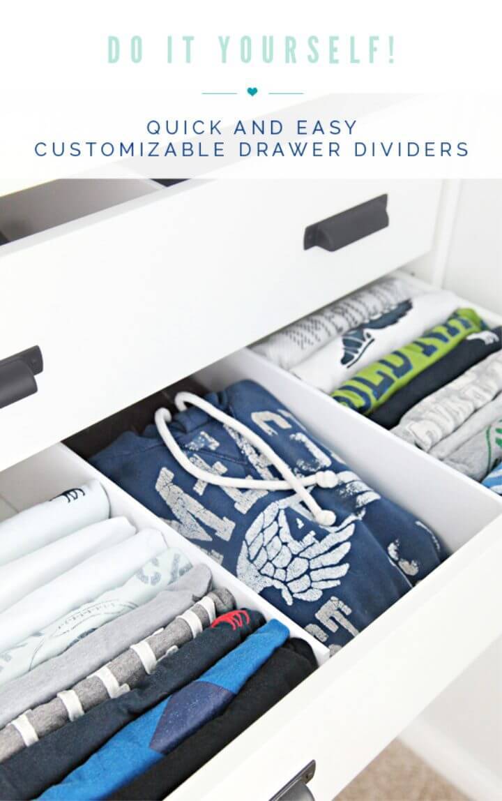 Customizable DIY Drawer Dividers