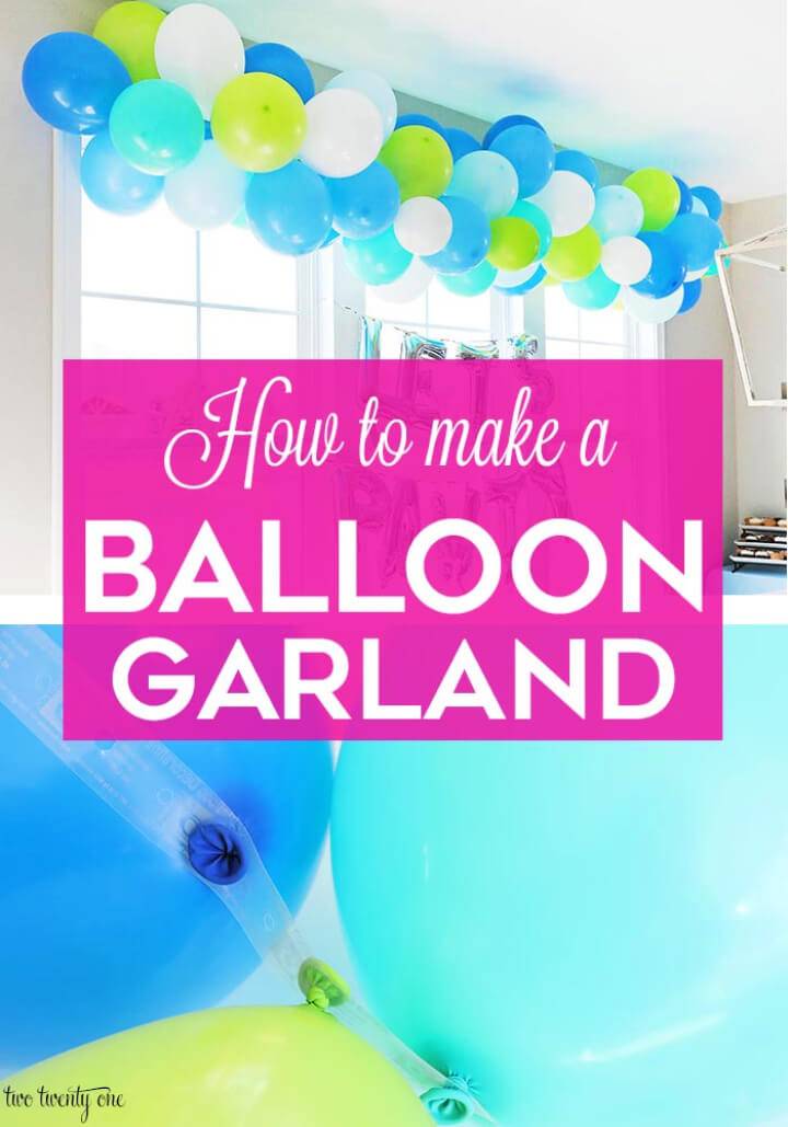 DIY 22 Balloon Garland
