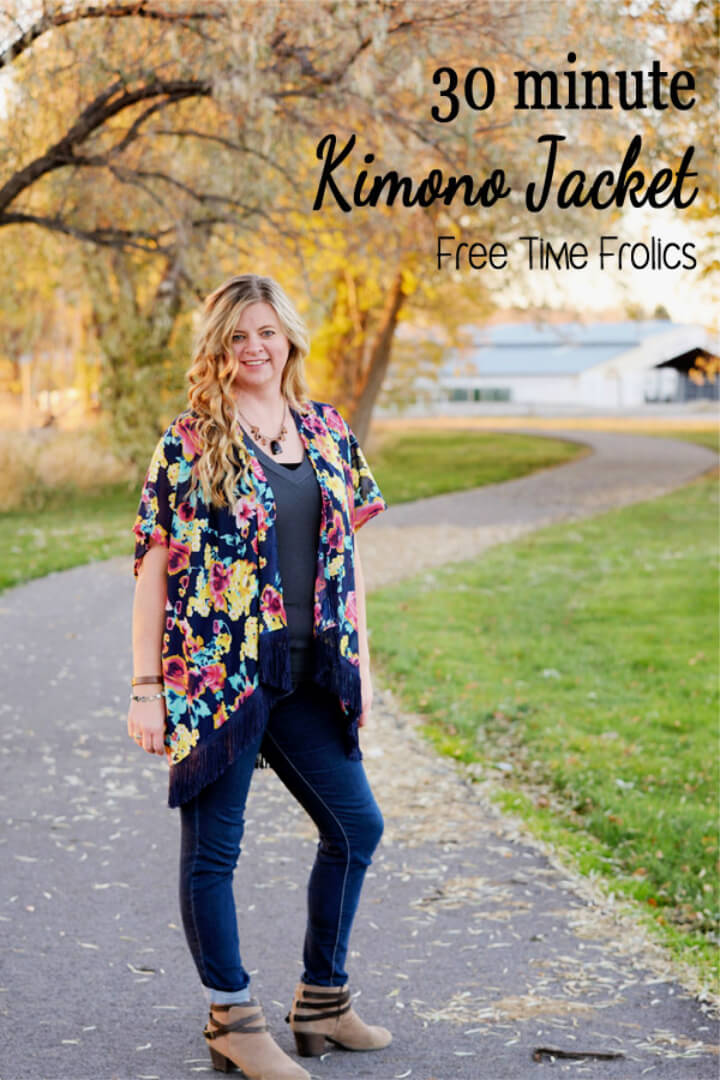 DIY 30 Minute Kimono Jacket