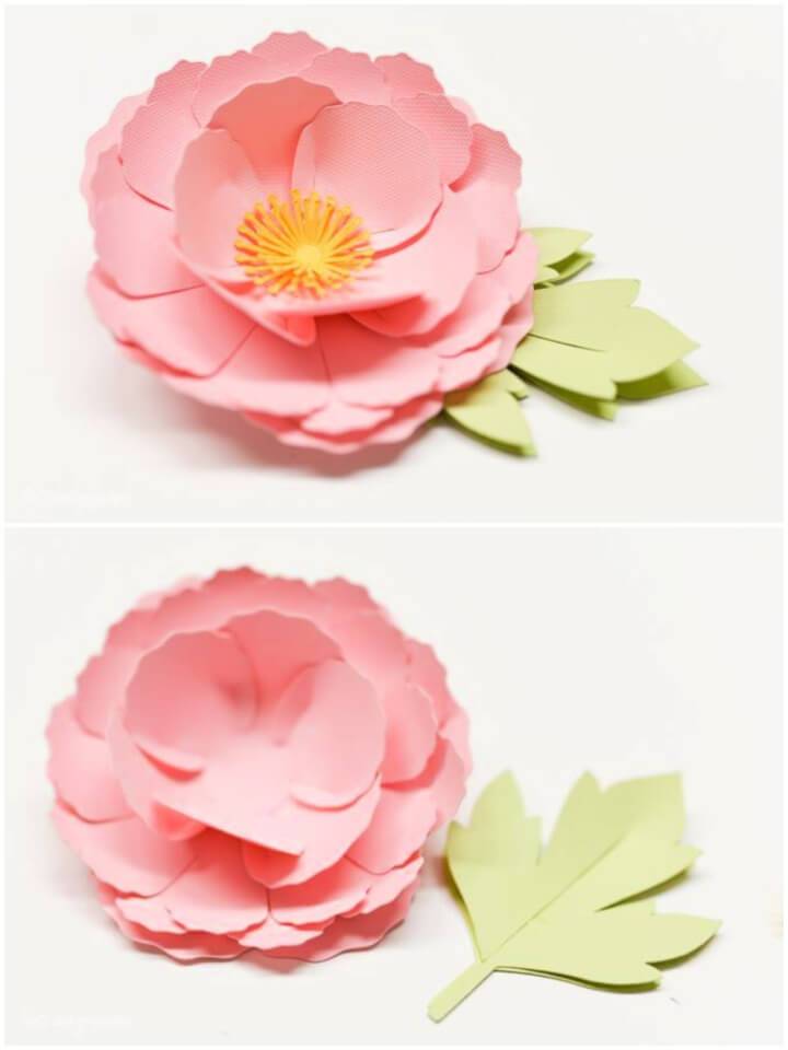 DIY 3D Cricut Cardstock Flowers