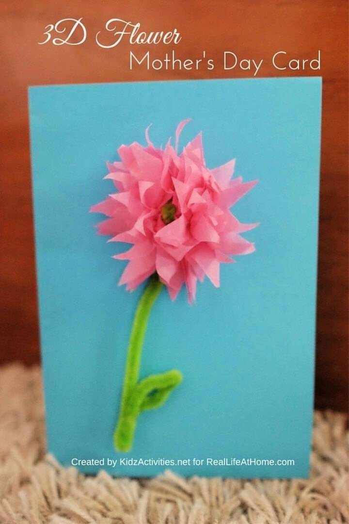 DIY 3D Flower Mother’s Day Card