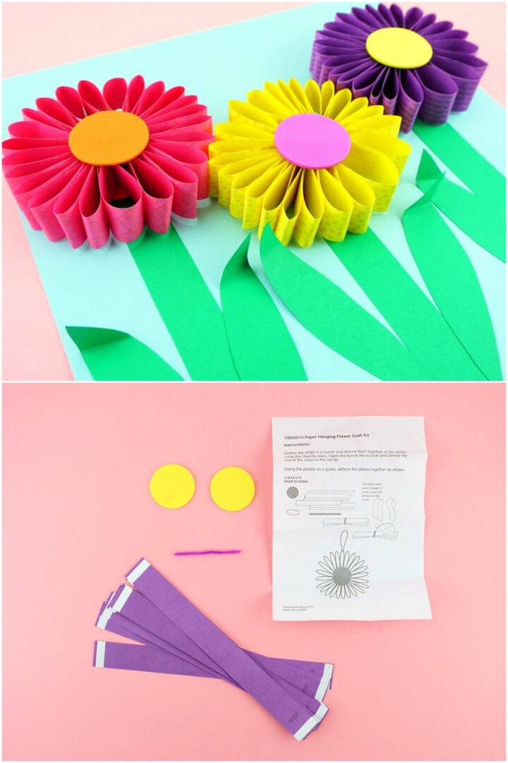 DIY 3D Paper Flowers Craft