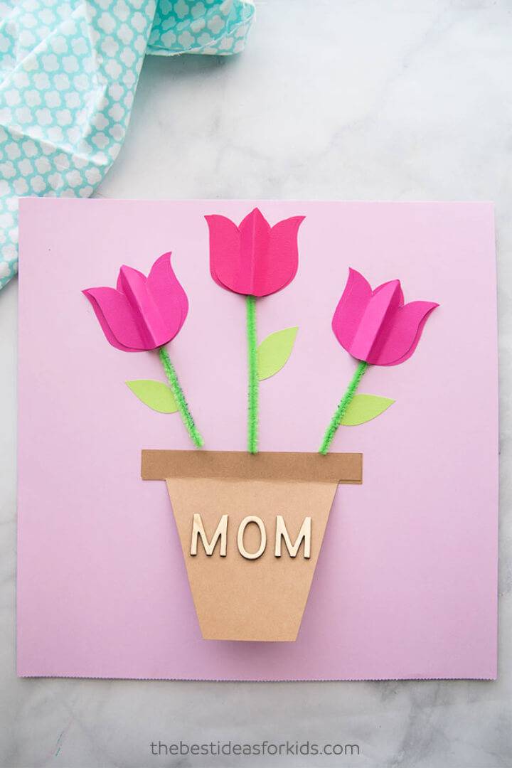 DIY 3D Tulip Mother’s Day Card