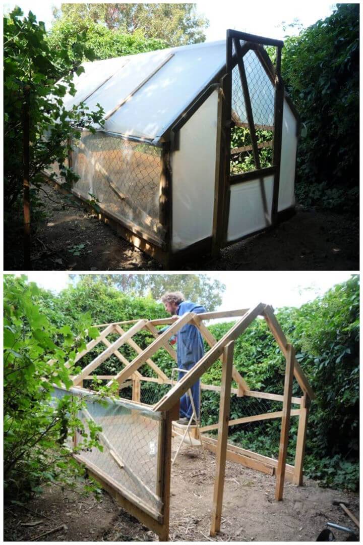 DIY 5 Euro Pallet Wood Greenhouse