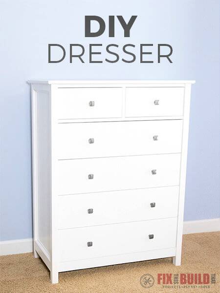 20 Free Diy Dresser Plans To Build A, Extra Long Dresser With Deep Drawers