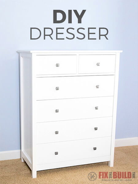 DIY 6 Drawer Tall Dresser