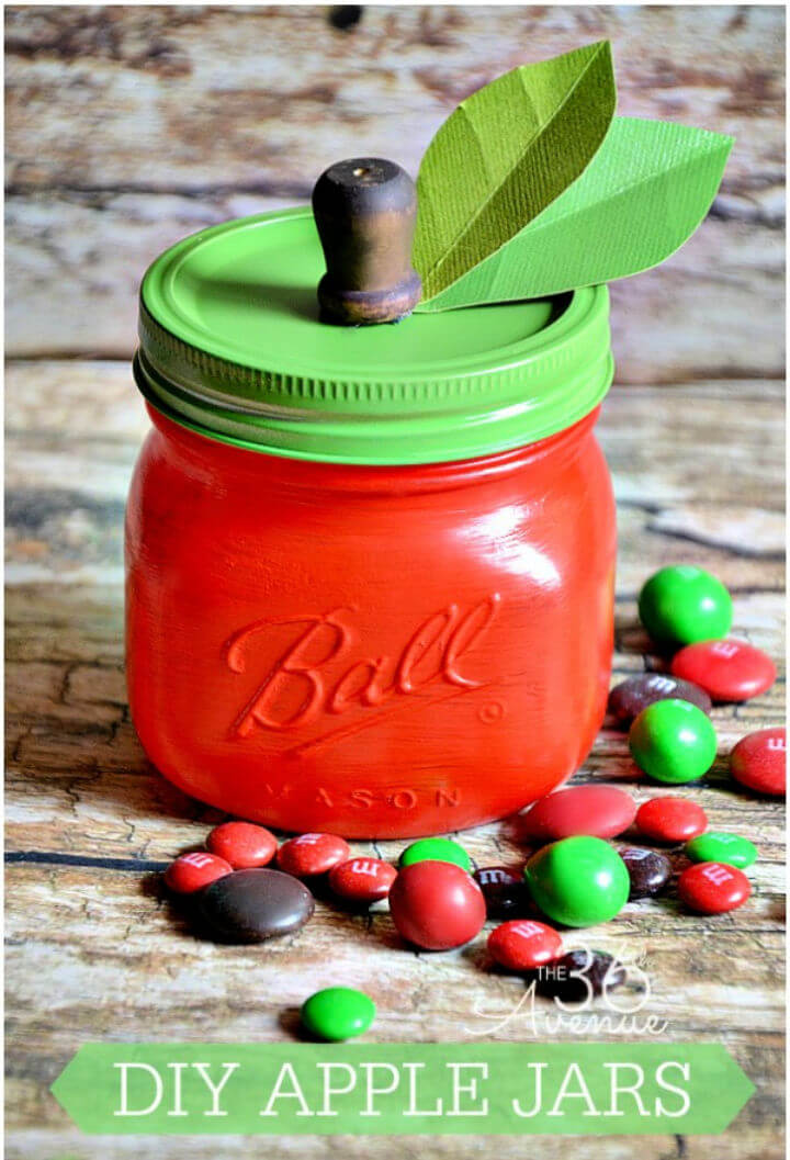 DIY Apple Mason Jars Teacher Appreciation Gift