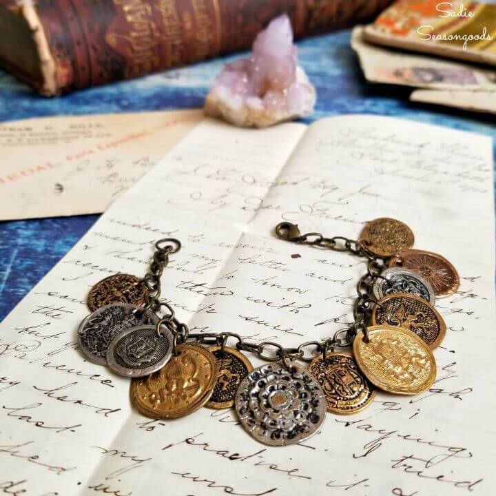 DIY Bracelet from Metal Buttons