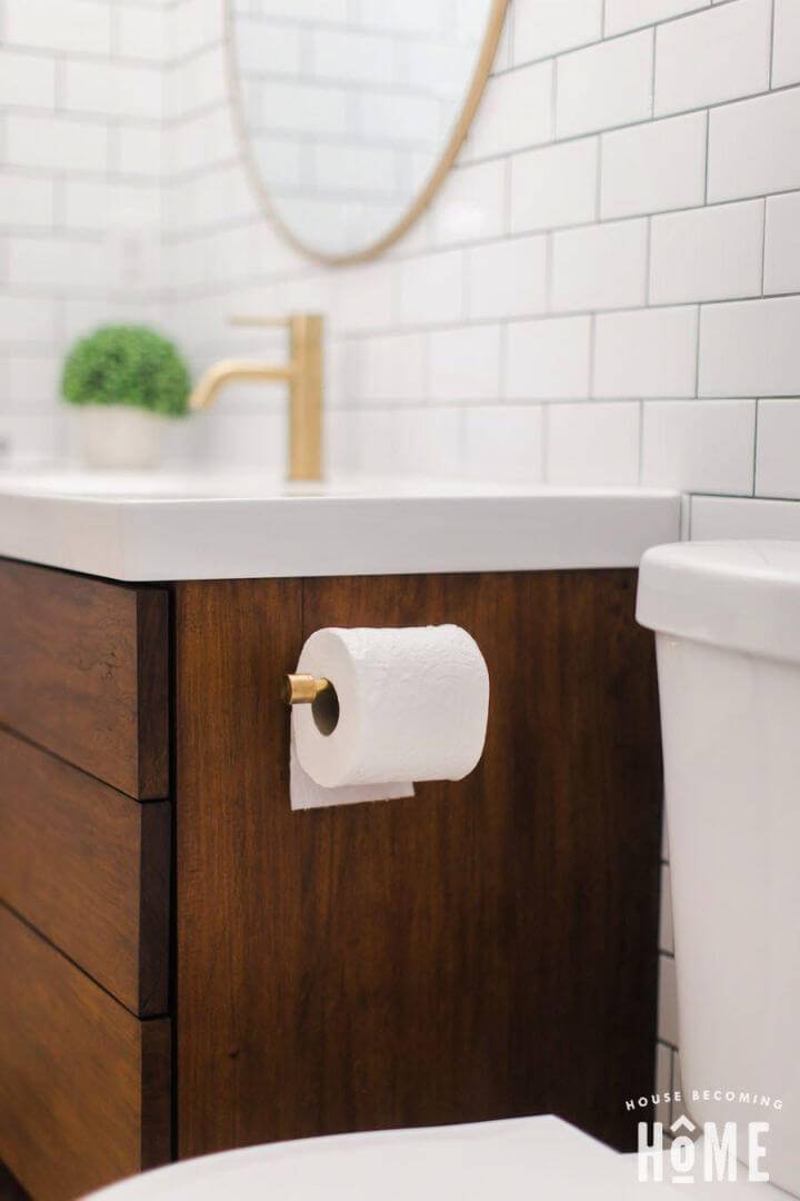 DIY Brass Toilet Paper Holder