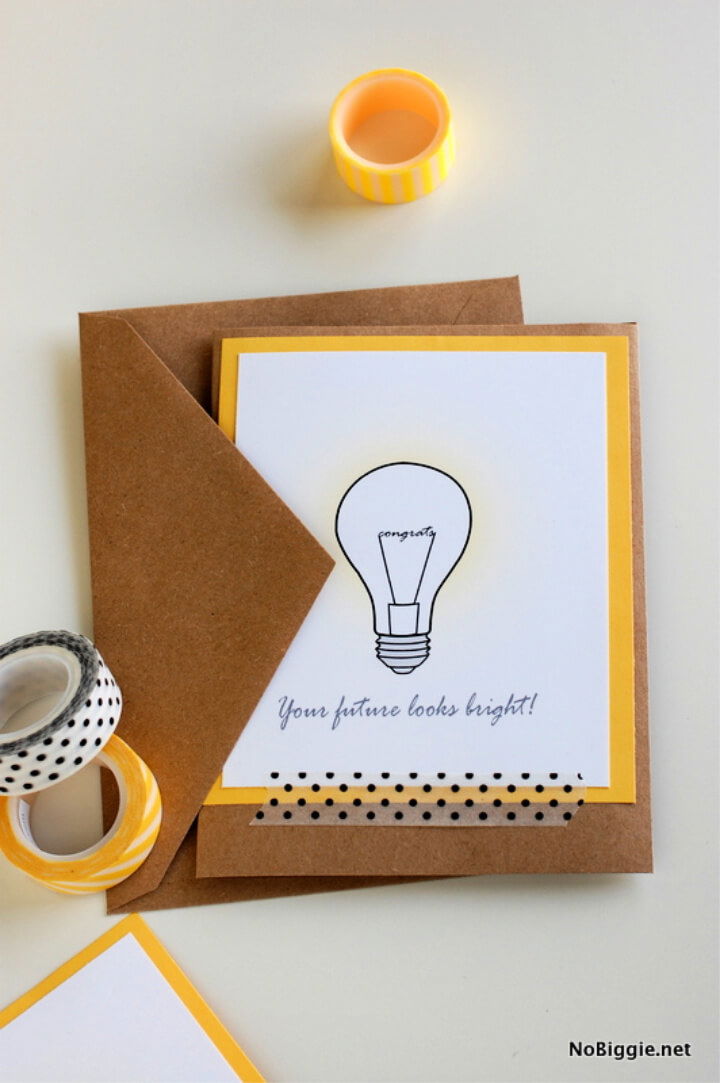 DIY Bright Future Graduation Card