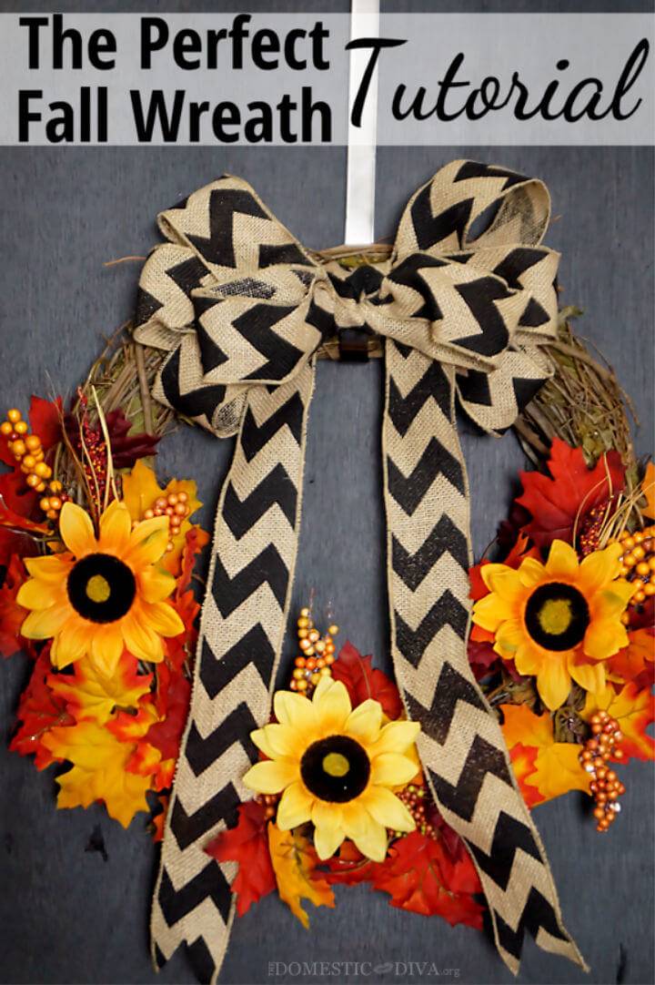 DIY Burlap Bow Perfect for Fall Wreath