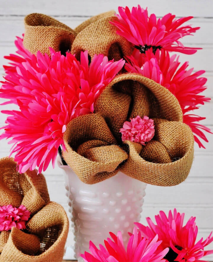 Burlap Rose Tutorial - TheMamasGirls