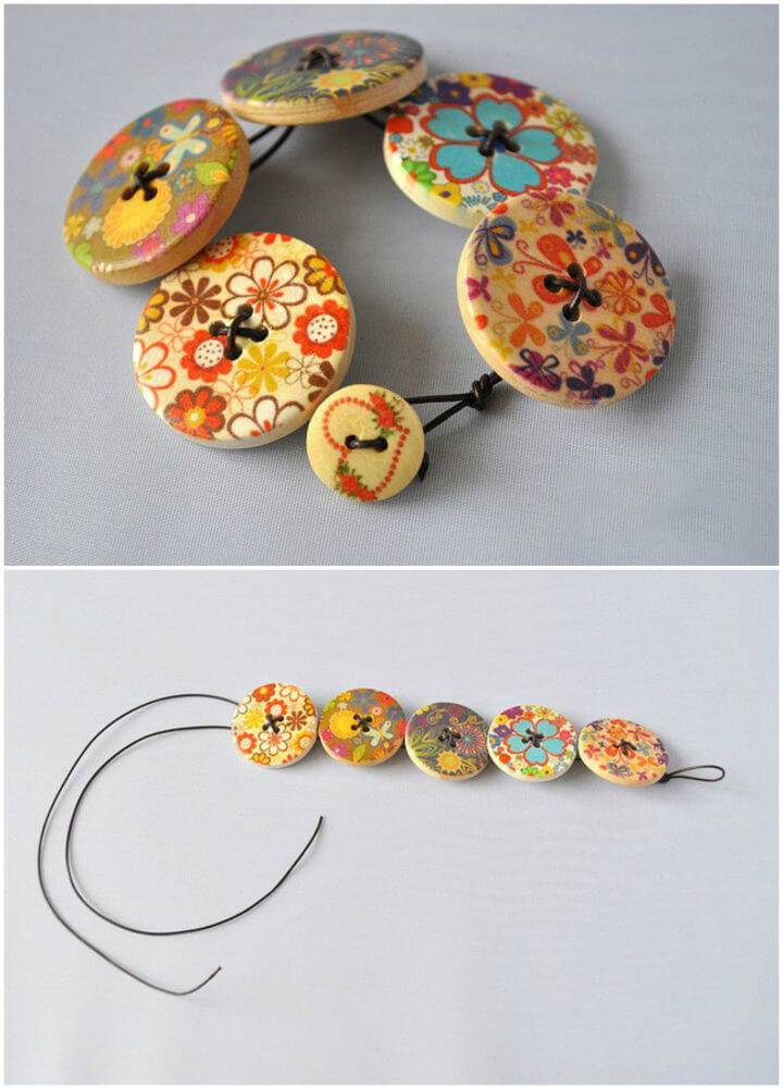 Easy Button Bracelets Craft · Pint-sized Treasures
